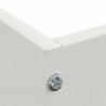 Krawężnik do trawnika Biały 60 x 60 x 13 cm Stal