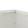 Krawężnik do trawnika Biały 60 x 60 x 13 cm Stal