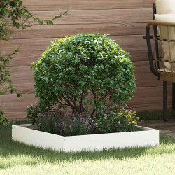 Krawężnik do trawnika 6 pcs Biały 60 x 60 x 13 cm Stal