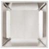 Doniczka ogrodowa Srebrny 50 x 50 x 15 cm Stal nierdzewna