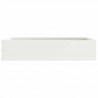 Krawężnik do trawnika 6 pcs Biały 60 x 60 x 13 cm Stal