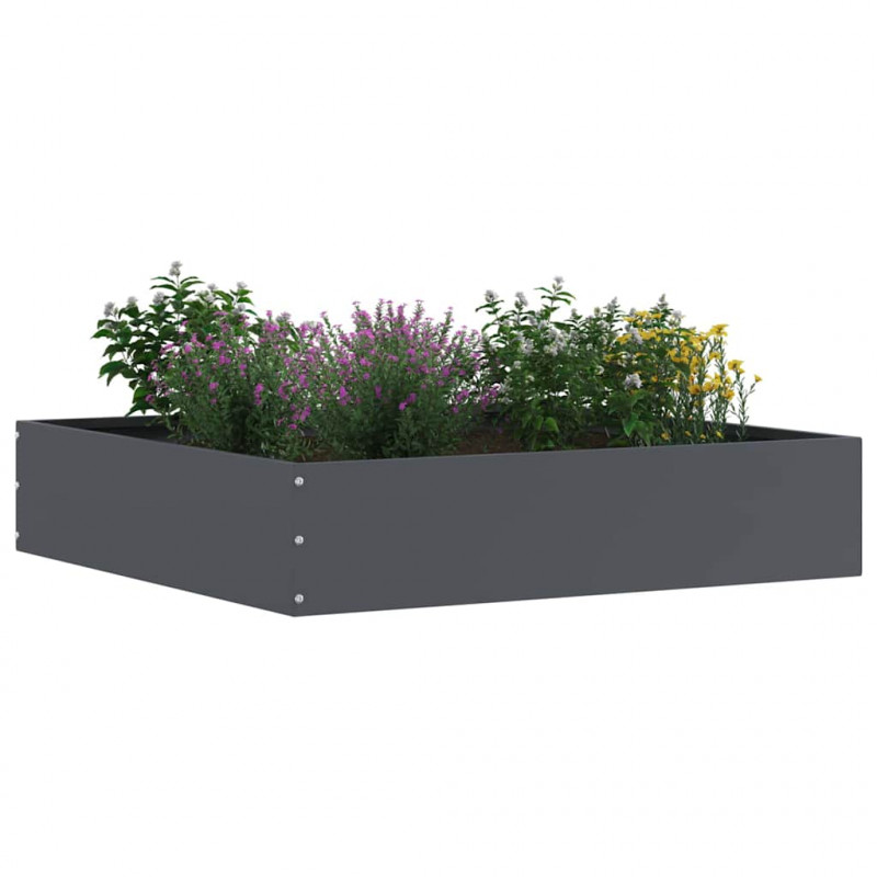Krawężnik do trawnika Antracyt 60 x 60 x 13 cm Stal