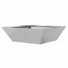 Doniczka ogrodowa 5 pcs Srebrny 50 x 50 x 15 cm Stal nierdzewna