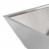 Doniczka ogrodowa 5 pcs Srebrny 50 x 50 x 15 cm Stal nierdzewna