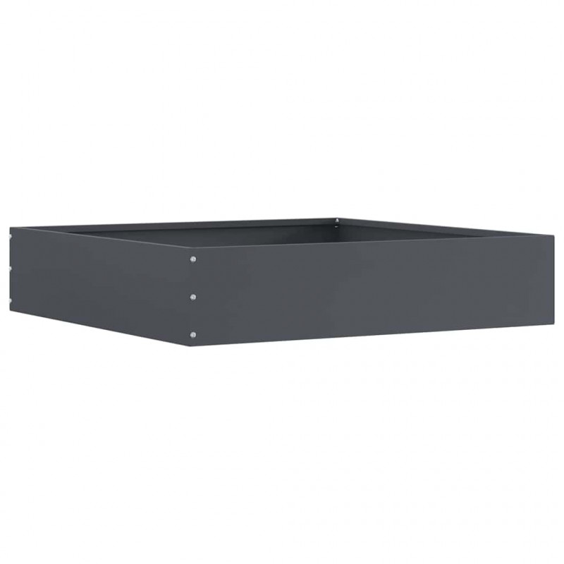 Krawężnik do trawnika 6 pcs Antracyt 60 x 60 x 13 cm Stal