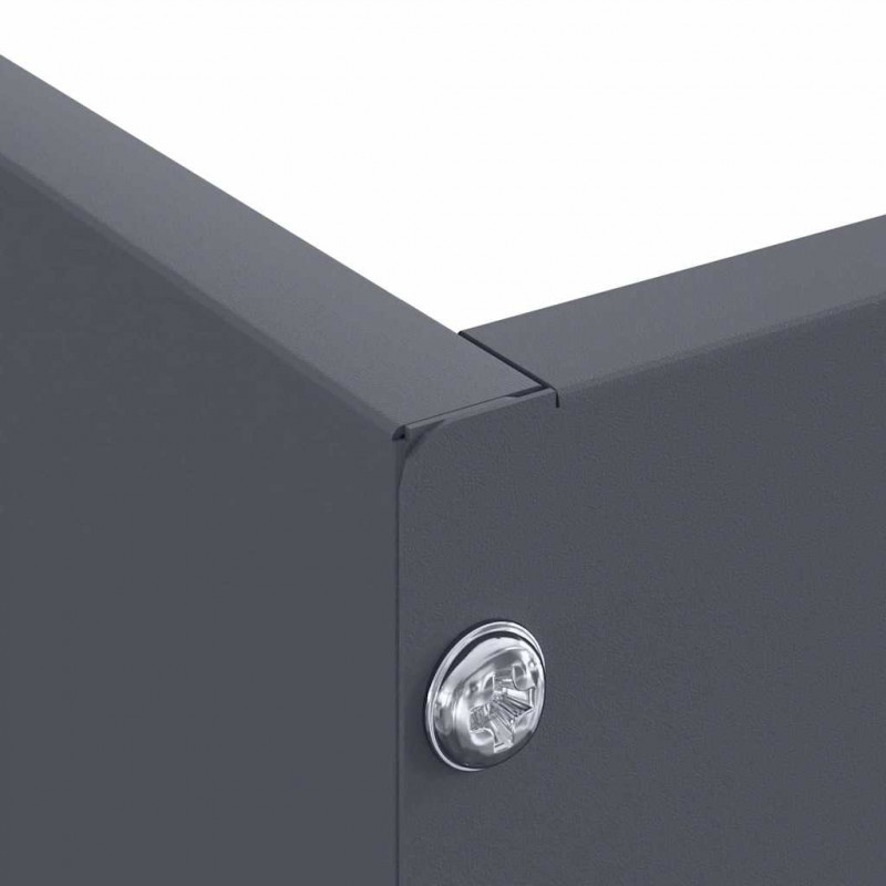 Krawężnik do trawnika 6 pcs Antracyt 60 x 60 x 13 cm Stal