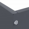 Krawężnik do trawnika 6 pcs Antracyt 60 x 60 x 13 cm Stal