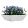 Doniczka ogrodowa Srebrny 50 x 50 x 15 cm Stal Galwanizowana