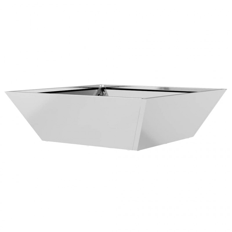 Doniczka ogrodowa Srebrny 50 x 50 x 15 cm Stal Galwanizowana