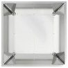 Doniczka ogrodowa Srebrny 50 x 50 x 15 cm Stal Galwanizowana