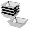 Doniczka ogrodowa 5 pcs Srebrny 50 x 50 x 15 cm