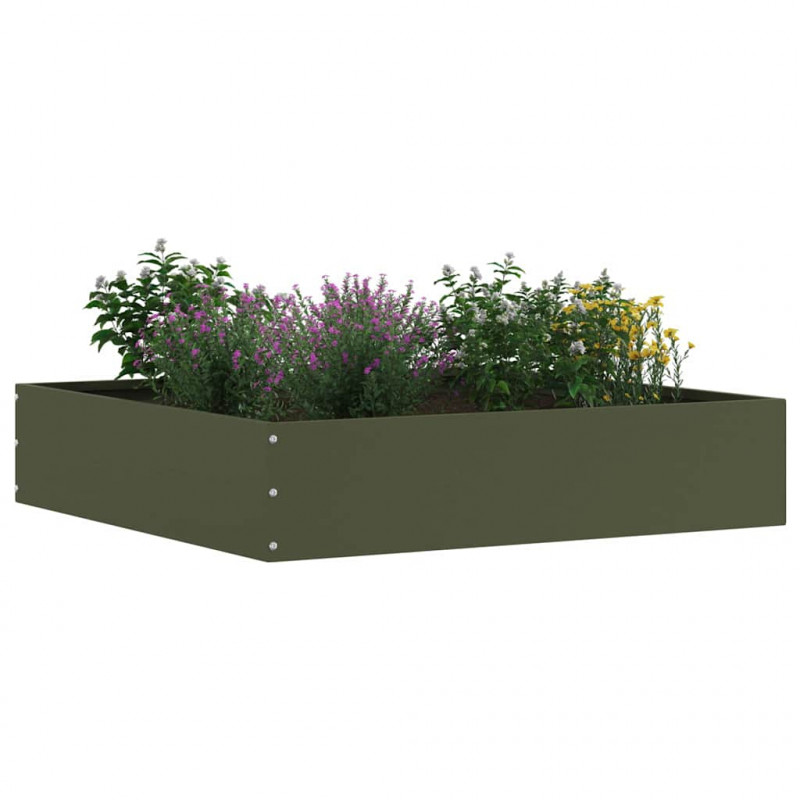 Krawężnik do trawnika 6 pcs Zielony oliwkowy 60 x 60 x 13 cm