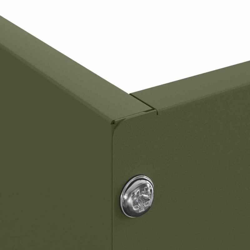 Krawężnik do trawnika 6 pcs Zielony oliwkowy 60 x 60 x 13 cm