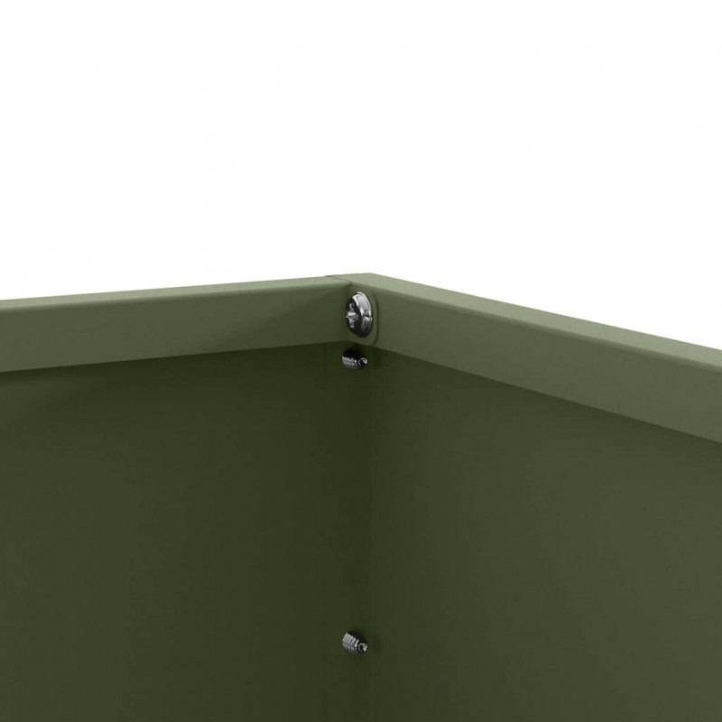 Krawężnik do trawnika 6 pcs Zielony oliwkowy 60 x 60 x 13 cm