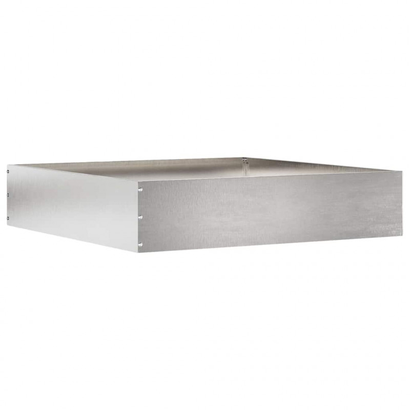 Krawężnik do trawnika 6 pcs Srebrny 60 x 60 x 13 cm