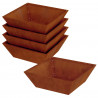 Doniczka ogrodowa 5 pcs Rdzawy 50 x 50 x 15 cm