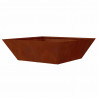 Doniczka ogrodowa 5 pcs Rdzawy 50 x 50 x 15 cm