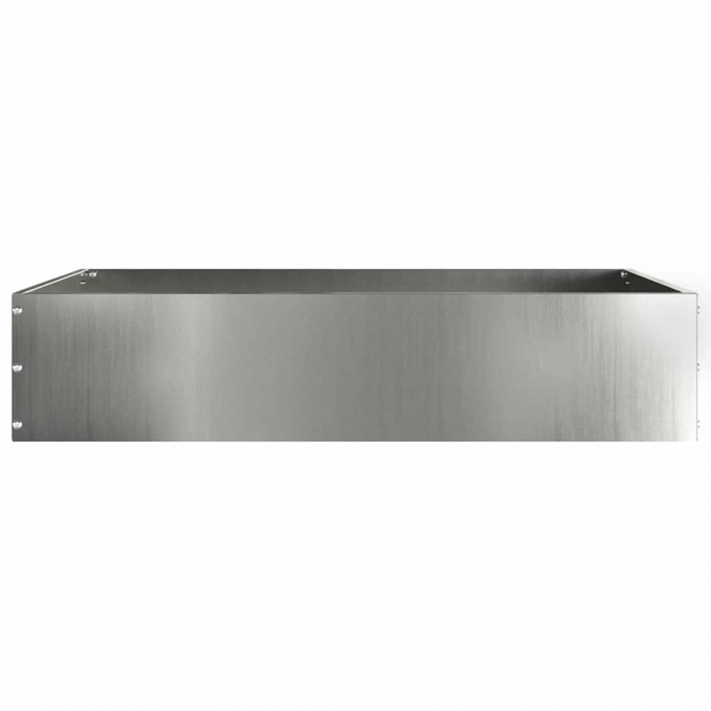 Krawężnik do trawnika 6 pcs Srebrny 60 x 60 x 13 cm