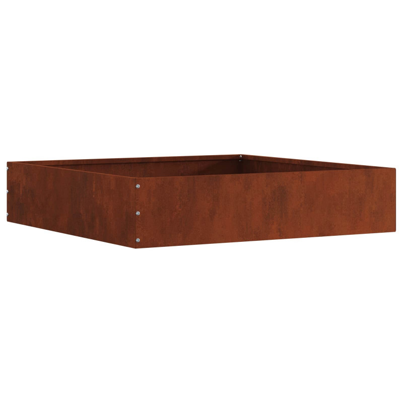 Krawężnik do trawnika 6 pcs Rdzawy 60 x 60 x 13 cm