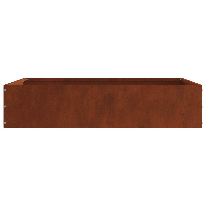 Krawężnik do trawnika 6 pcs Rdzawy 60 x 60 x 13 cm