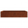 Krawężnik do trawnika 6 pcs Rdzawy 60 x 60 x 13 cm