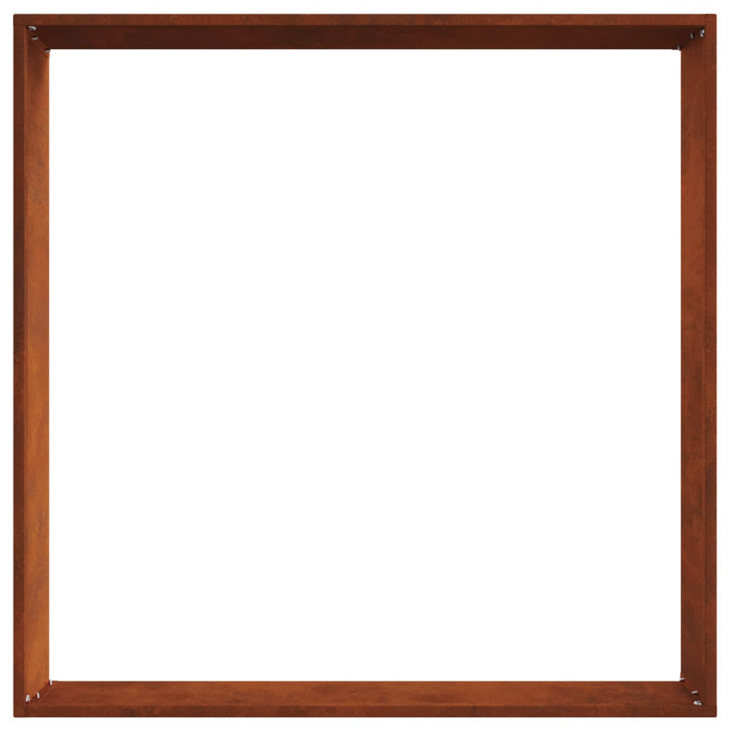 Krawężnik do trawnika 6 pcs Rdzawy 60 x 60 x 13 cm