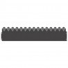 Obrzeża trawnikowe 10 pcs Czarny 103 x 0,05 x 22 cm Stal