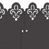 Obrzeża trawnikowe 10 pcs Czarny 103 x 0,05 x 22 cm Stal