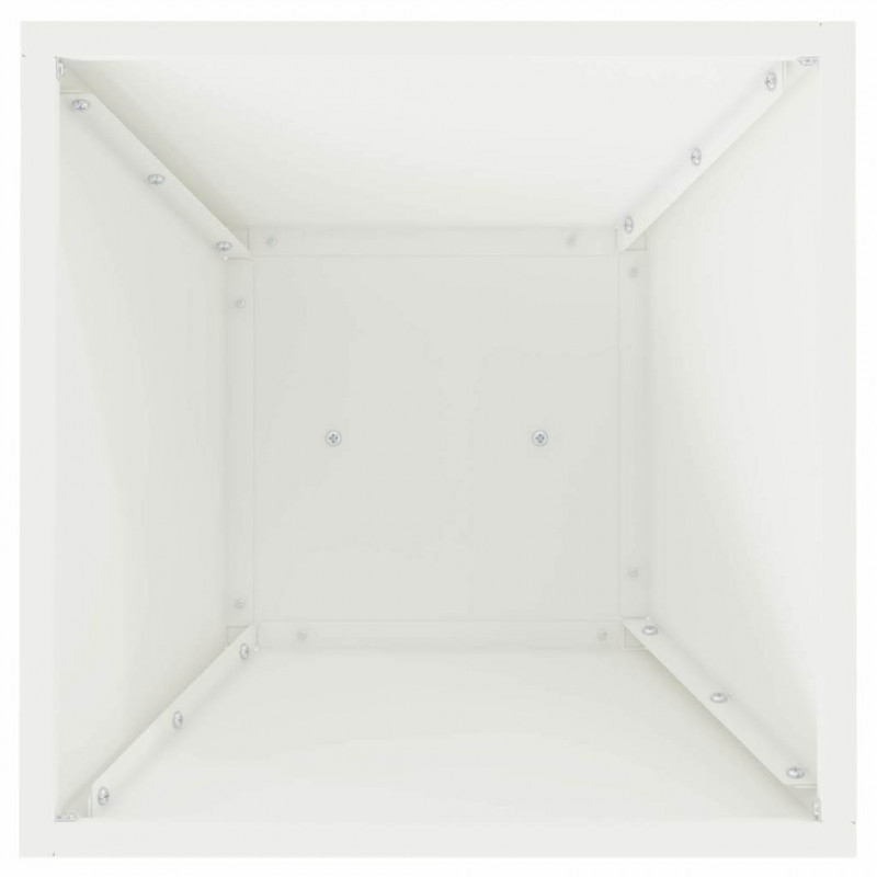 Donica słupowa 2 pcs Biały 35 x 35 x 73 cm