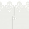 Obrzeża trawnikowe 20 pcs Biały 103 x 0,05 x 22 cm Stal