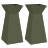 Donica słupowa 2 pcs Oliwkowy 35 x 35 x 73 cm