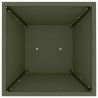 Donica słupowa 2 pcs Oliwkowy 35 x 35 x 73 cm