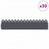 Obrzeża trawnikowe 30 pcs Antracyt 103 x 0,05 x 22 cm Stal