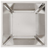 Donica słupowa 2 pcs Srebrny 35 x 35 x 73 cm