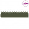 Obrzeża trawnikowe 20 pcs Zielony oliwkowy 103 x 0,05 x 22 cm