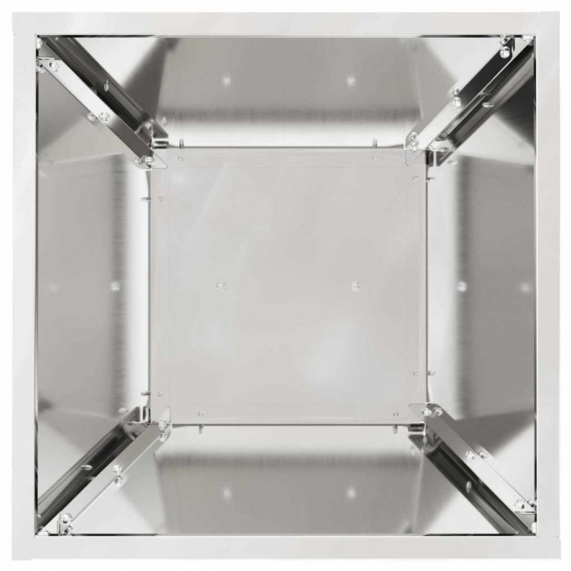 Donica słupowa 2 pcs Srebrny 35 x 35 x 73 cm