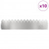Obrzeża trawnikowe 10 pcs Srebrny 103 x 0,05 x 22 cm