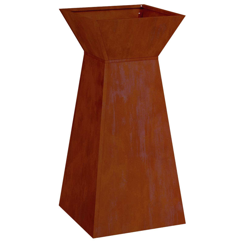 Donica słupowa Srebrny 35 x 35 x 73 cm