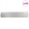Obrzeża trawnikowe 10 pcs Srebrny 103 x 0,05 x 22 cm