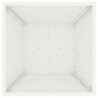 Donica słupowa 2 pcs Biały 40 x 40 x 100 cm