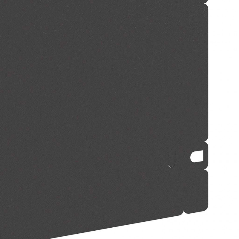 Obrzeża trawnikowe 10 pcs Czarny 103 x 0,05 x 22 cm Stal