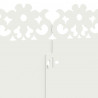 Obrzeża trawnikowe 10 pcs Biały 103 x 0,05 x 22 cm Stal