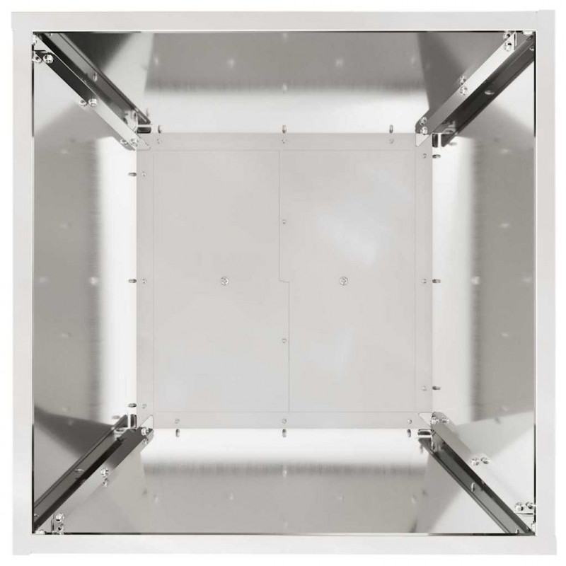 Donica słupowa 2 pcs Srebrny 40 x 40 x 100 cm