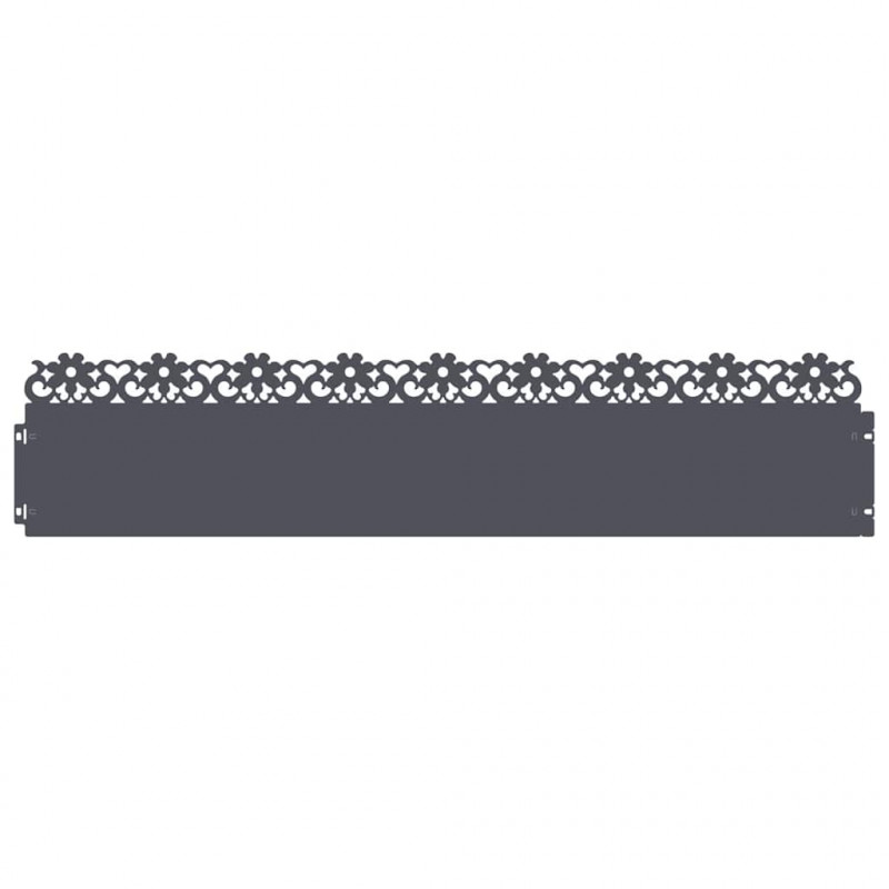 Obrzeża trawnikowe 30 pcs Antracyt 103 x 0,05 x 22 cm Stal