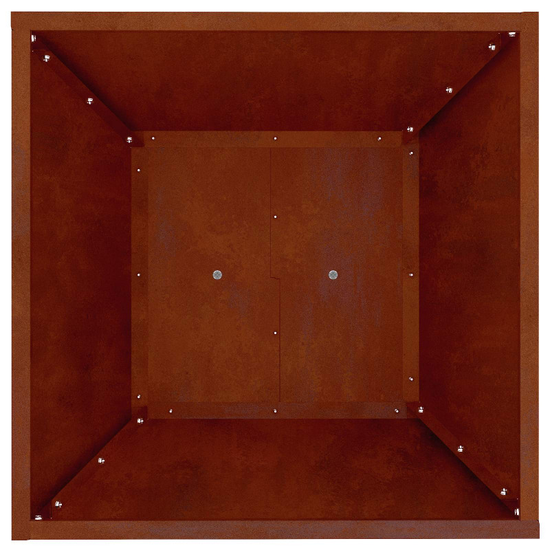 Donica słupowa Srebrny 40 x 40 x 100 cm