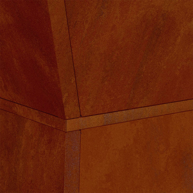 Donica słupowa Srebrny 40 x 40 x 100 cm