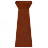 Donica słupowa 2 pcs Srebrny 40 x 40 x 100 cm