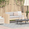 Sofa Ogrodowa Naturalny 134 x 60 x 62 cm Lite drewno sosnowe