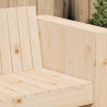 Sofa Ogrodowa Naturalny 134 x 60 x 62 cm Lite drewno sosnowe