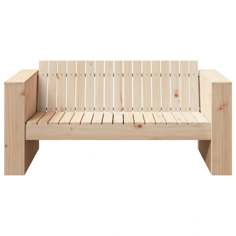 Sofa Ogrodowa Naturalny 134 x 60 x 62 cm Lite drewno sosnowe